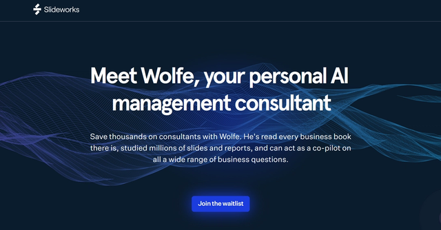 Wolfe - Wolfe is a personal AI management consulting co-pilot that combines powerful generative language models with the knowledge and experience of the world's best management consultants