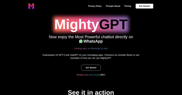 MightyGPT - GPT-3 based chatbot