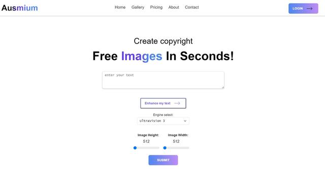 Ausmium - Ausmium is an AI-powered image generation tool that allows users to create original stock pictures, NFTs, artworks, paintings, and more with a single tap.