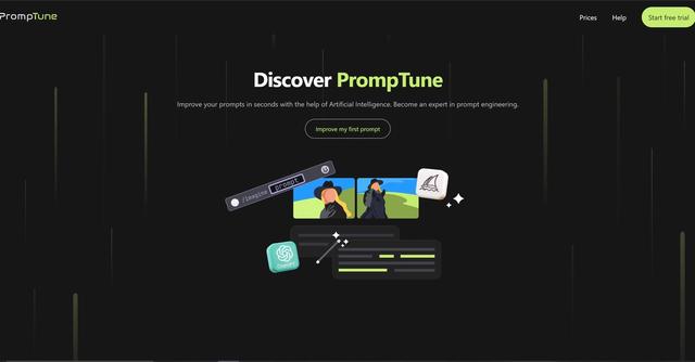 PromptTune - Improve your prompts in seconds with the help of Artificial Intelligence.