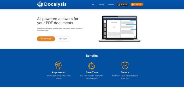 Docalysis - AI-powered chat questions and answers for your PDF files