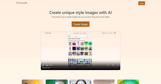 PictureAI - Create unique style images with AI