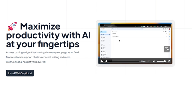 WebCopilot.ai - Maximize productivity with AI at your fingertips
