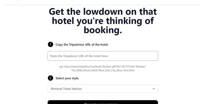 TripAdvisor Summary - Get the lowdown on that hotel you're thinking of booking