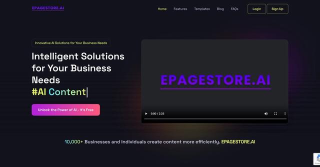 Epagestore.ai - Effortlessly Create Content with Epagestore.ai's Free AI-Powered Platform