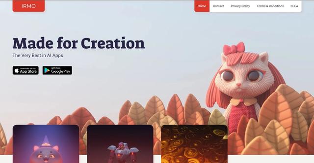 IrmoAI - Irmo is an AI-powered platform that offers a variety of tools for creating and manipulating digital content, including images, videos, and more.