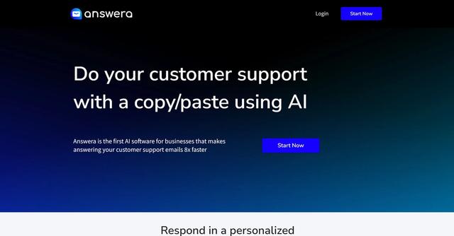 Answera - Personalizes email responses to boost customer service.