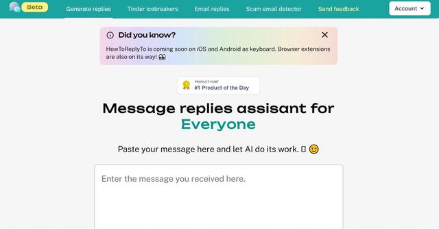 HowToReplyTo - AI helps craft creative, unique replies to any message.