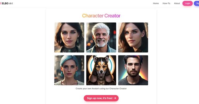ELBO Art - Avatar image generation.
