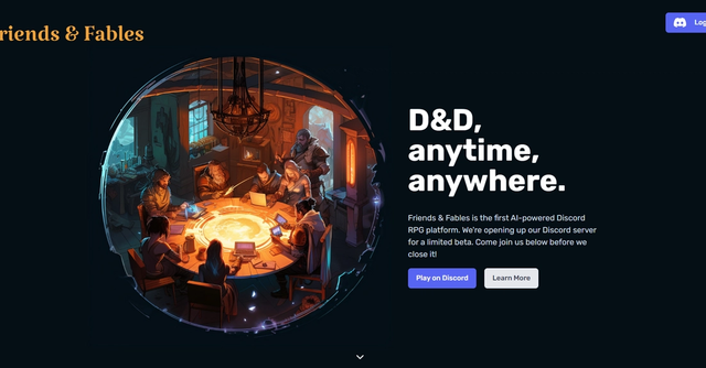 Friends & Fables - An AI-powered Dungeon Master Discord Bot
