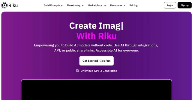 Riku.ai - Build models without code, use AI through integrations, API, or links.