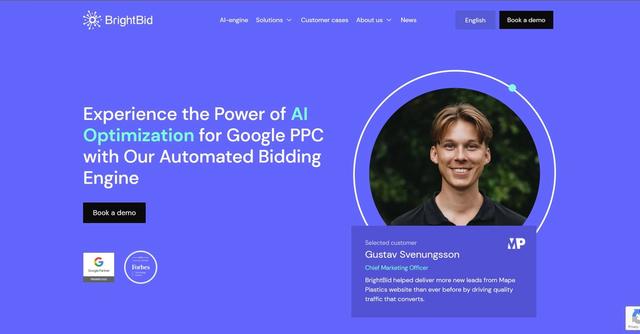 Brightbid - Brightbid is an AI-powered automated bidding engine designed to optimize Google PPC advertising campaigns.