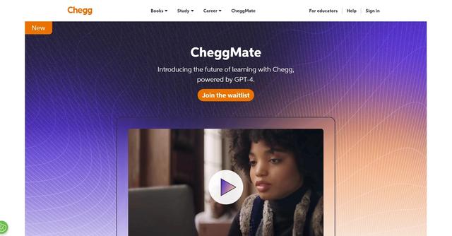 CheggMate - Combines Chegg's extensive content library, subject-matter experts, and GPT-4's advanced AI system