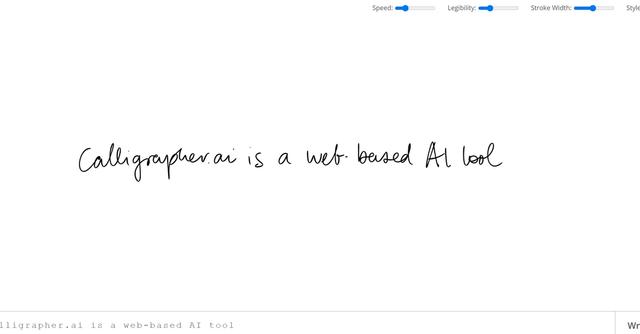 Calligrapher AI - Calligrapher.ai is a web-based AI tool designed to generate realistic computer-generated handwriting