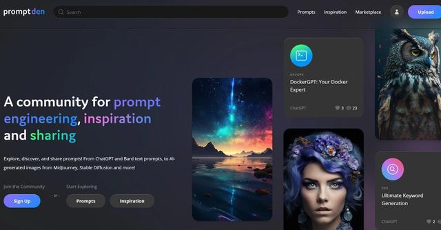 PromptDen - Online community for AI prompting enthusiasts to connect, collaborate, and share ideas