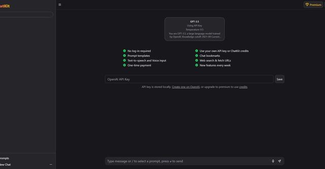 ChatKit - Improved ChatGPT with better interface, useful features.