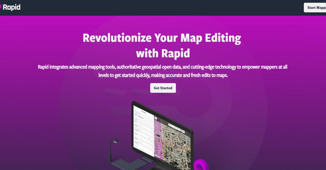 Rapideditor - Rapideditor is a map editing tool that revolutionizes map editing by integrating advanced mapping tools, authoritative geospatial open data, and cutting-edge technology.