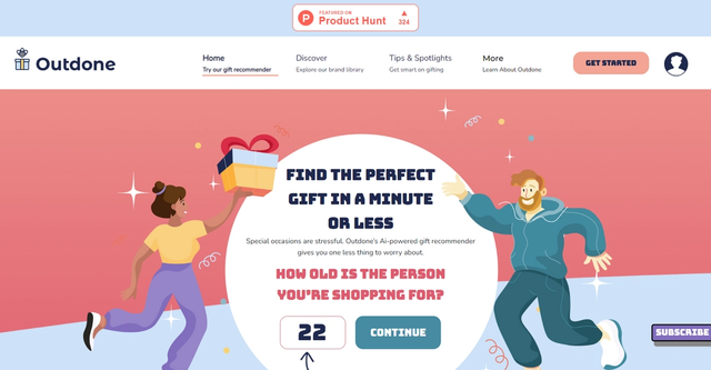 Outdone - Outdone is a gift recommender that simplifies the process of shopping for special occasions