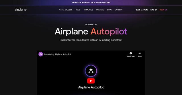 Airplane Autopilot - Build internal tools faster with an AI coding assistant.
