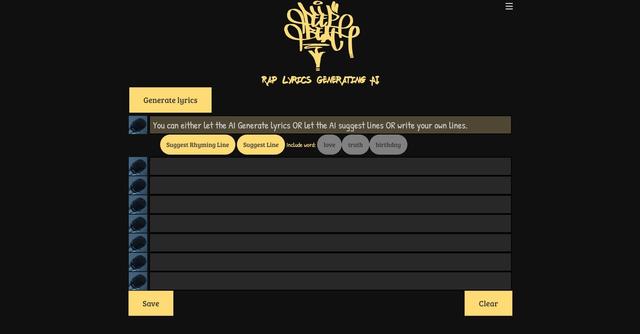 DeepBeat - An AI-powered tool for generating rap lyrics.