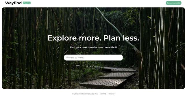 Wayfind - Personalized AI-powered trip planning based on your preferences.
