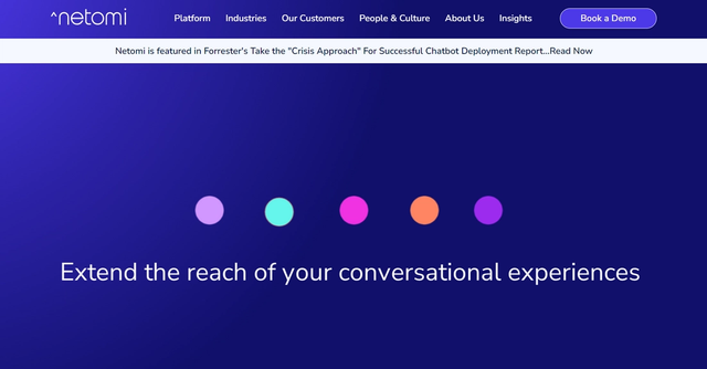 Netomi's AI - Netomi's customer service tool goes beyond traditional chatbots to provide automated customer support for enterprise-level businesses