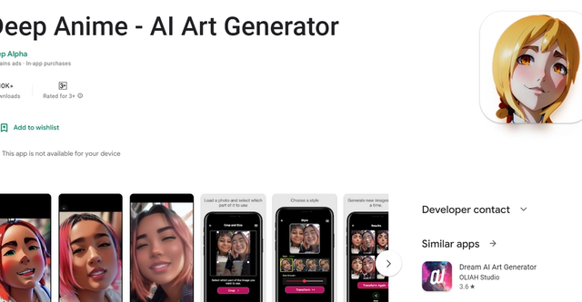 Deep Anime - Transform photos to AI in just a tap