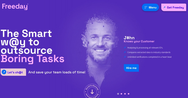 Freeday.ai - Outsource repetitive tasks to AI powered digital employees.