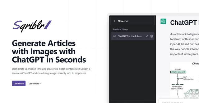 Sqriblr - Adds related images to ChatGPT content.