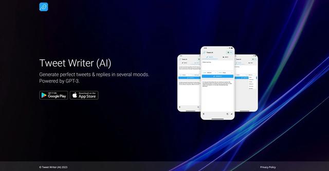Tweet Writer AI - AI-powered mobile app that generates perfect tweets and replies in several moods.