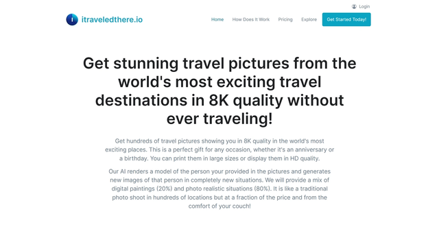 Itraveledthere.io - Non-travel travel images.
