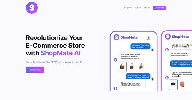 ShopMate - Customizable shopping suggestions for e-commerce.