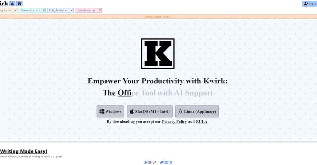 Kwirk - Office Tool with AI Support