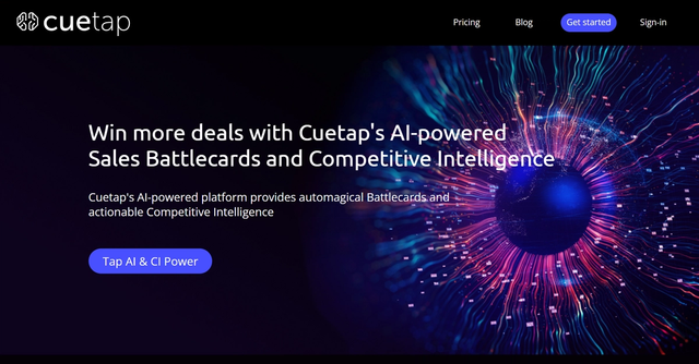 Cuetap - AI & CI powered sales battlecards