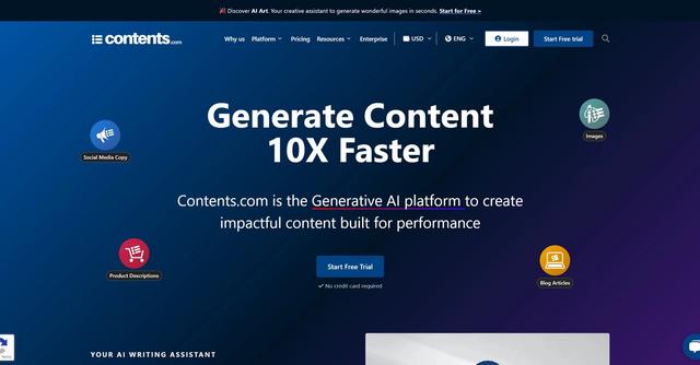 Contents - Contents is the Generative AI platform to create impactful content built for performance