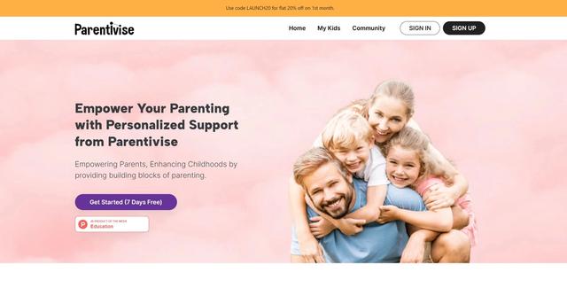 Parentivise - Personalised Guidance for Child Behaviour & Growth