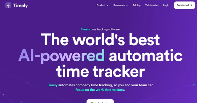 Timely - The world's best AI-powered automatic time tracker