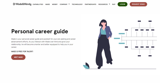 Wade and Wendy - Wade & Wendy is a platform that provides personalized career guidance and job search experiences for individuals seeking career advancement opportunities.