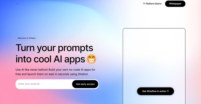 Sttabot  - Turn your prompts into cool AI apps
