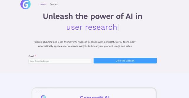 Genusoft AI - Revolutionize prototyping with Genusoft's AI-powered design tool.