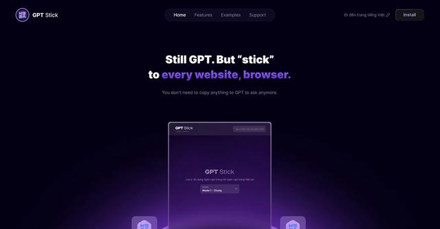 GPT Stick - You don't need to copy anything to GPT to ask anymore.