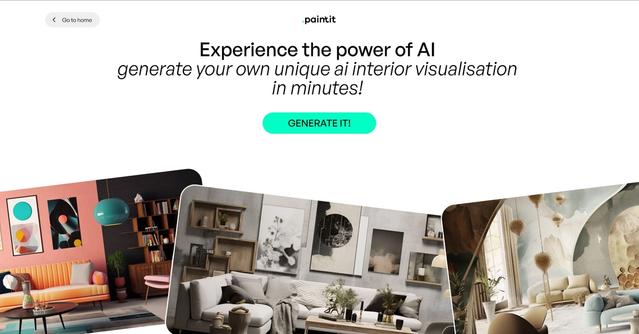 Paintit.ai - Paintit.ai is an AI-powered tool that enables users to generate unique AI interior visualizations in minutes