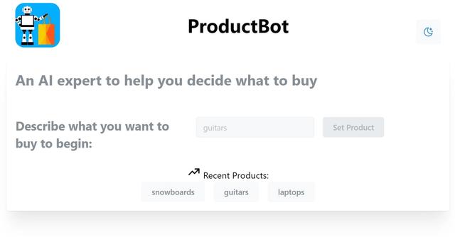 ProductBot - Decide what to buy on Amazon and get recommendations based on your preferences.