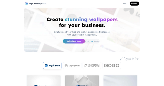 Logo mockup - Premium 3D mockup generator for logos.
