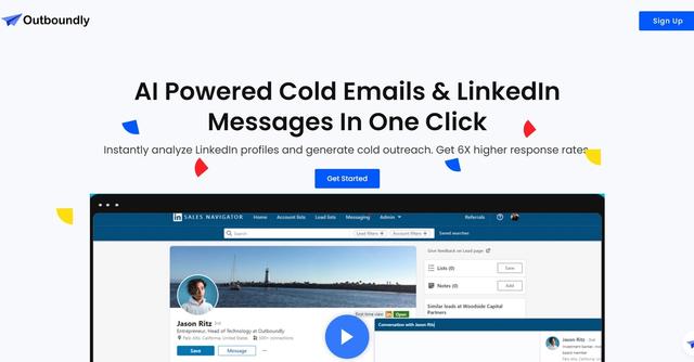 Outboundly - Personalised Cold Outreach: LinkedIn Profile Analysis Made Easy