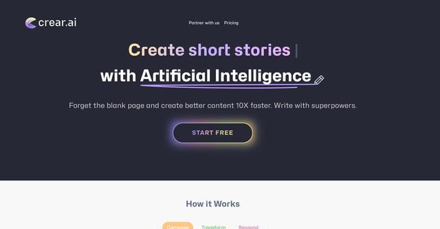 Crear.ai - Write better content, faster with Crear.ai's AI assistant