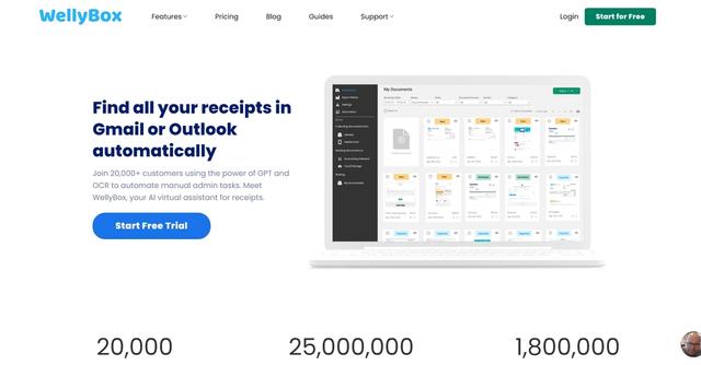 WellyBox - WellyBox is an AI-powered receipt management tool designed for businesses.