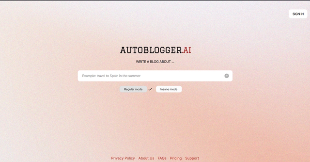 Autoblogger.ai - AI powered blogging tool