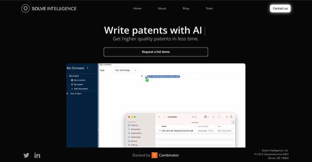 Solve Intelligence - Write patents with AI