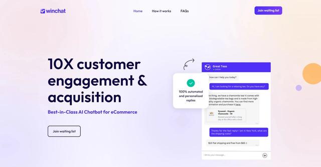 Winchat - AI chatbot for e-commerce growth